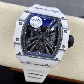 VVS공장 리차드밀 화이트 카본 티타늄 뚜르비옹 RM 12-01