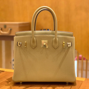 그린엘 에르메스 버킨 30 토고가죽 비스킷 골드 버클