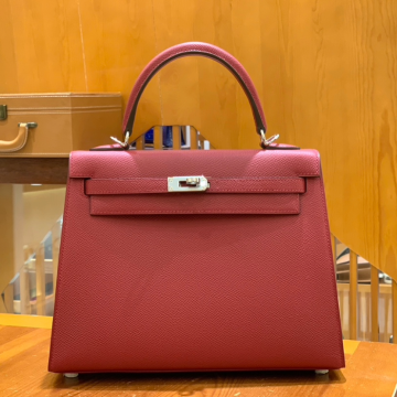 그린엘 에르메스 켈리 25 엡송 가넷 레드 실버 버클