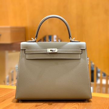 그린엘 에르메스 켈리 25 엡송 그레이 실버 버클
