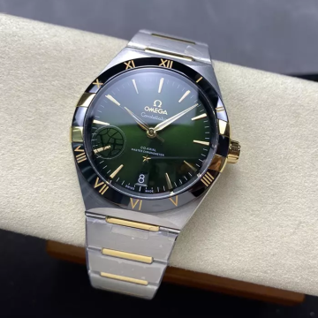 V+공장 오메가 컨스텔레이션 그린 다이얼 콤비 41mm