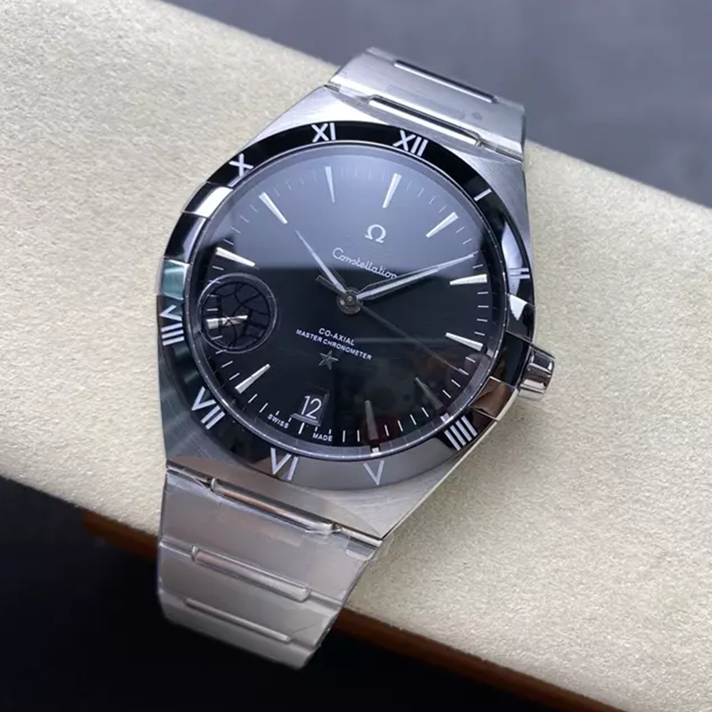 V+공장 오메가 컨스텔레이션 블랙 다이얼 스틸 41mm