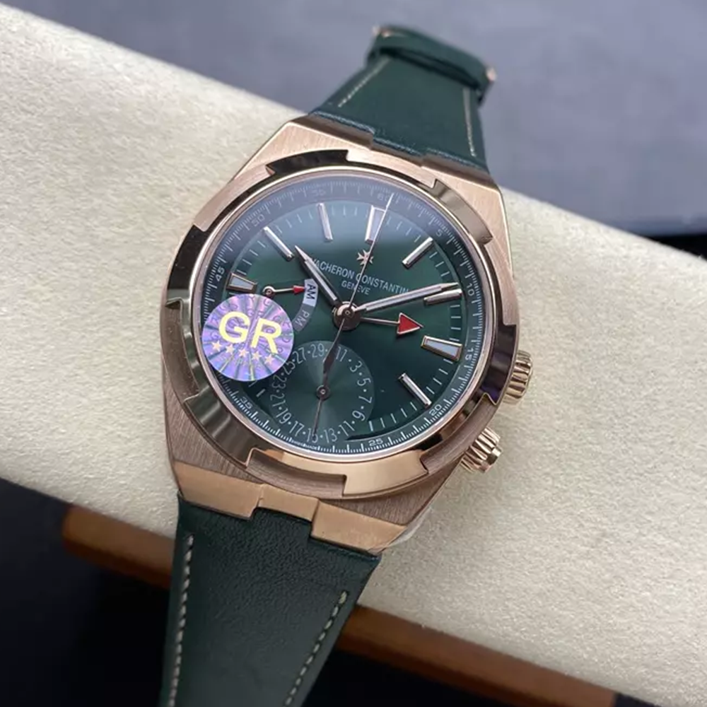 GR공장 바쉐론 콘스탄틴 어브시즈 듀얼타임 그린 다이얼 가죽밴드 7920V
