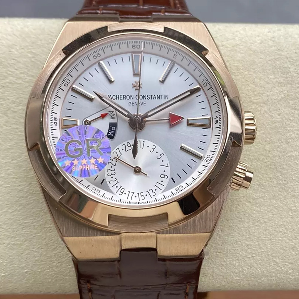 GR공장 바쉐론 콘스탄틴 어브시즈 듀얼타임 화이트 다이얼 가죽밴드 7920V