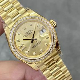 GS공장 롤렉스 데이저스트 28mm 샴폐인 10P 다이얼 다이아 베젤 옐로우 골드 279173