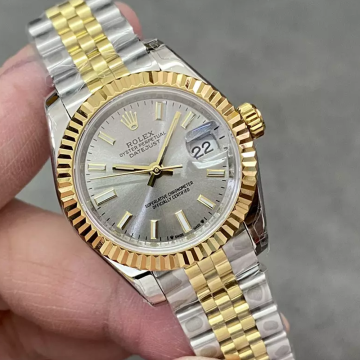 GS공장 롤렉스 데이저스트 28mm 그레이 다이얼 옐로우 골드 콤비 279173