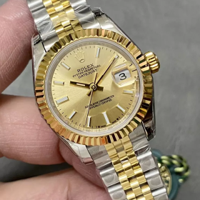 GS공장 롤렉스 데이저스트 28mm 샴폐인 다이얼 옐로우 골드 콤비 279173