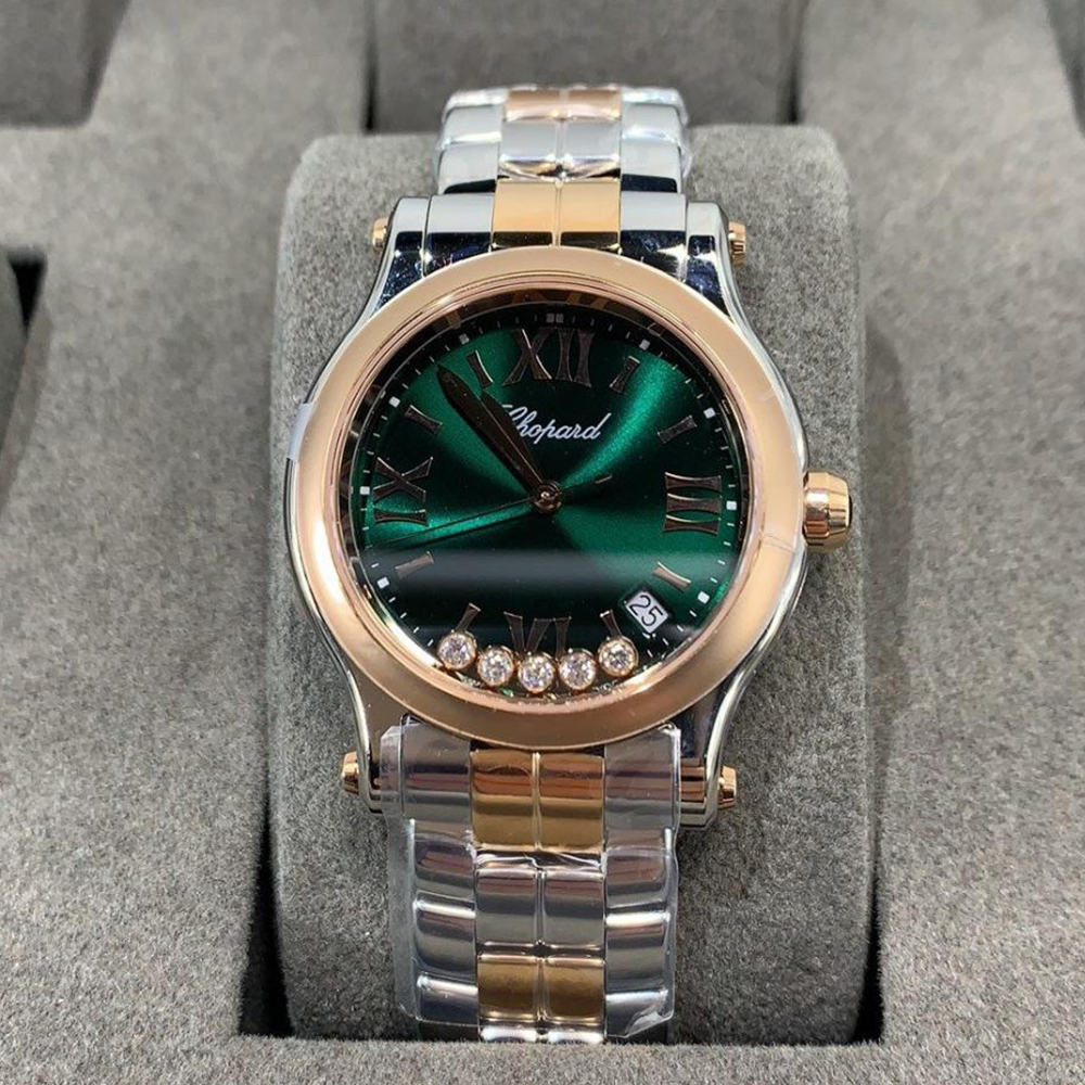 NR공장 쇼파드 해피 스포트 36mm 그린 다이얼 278582-6006