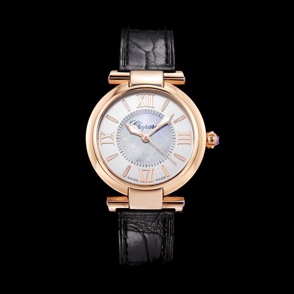 NR공장 쇼파드 임페리알레 화이트 다이얼 로즈골드 384319-5001