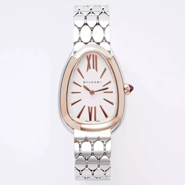BV공장 불가리 세르펜티 세두토리 워치 화이트 다이얼 콤비 33mm 103144