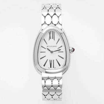 BV공장 불가리 세르펜티 세두토리 워치 화이트 다이얼 33mm 103141