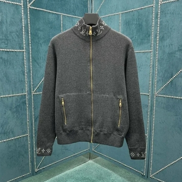 루이비통 더블 페이스 니트 울 트래블 블루종