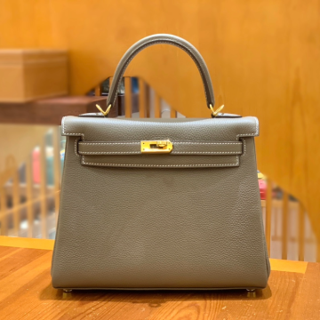 그린엘 에르메스 켈리 25 토고 그레이 골드 버클