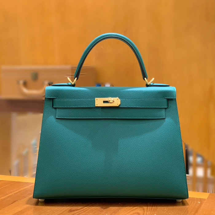 그린엘 에르메스 켈리 28 엡송 말라카이트 그린 골드 버클