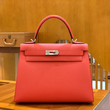 그린엘 에르메스 켈리 28 엡송 텍사스 핑크 실버 버클