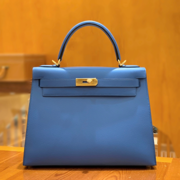 그린엘 에르메스 켈리 28 엡송 에게해 블루 골드 버클