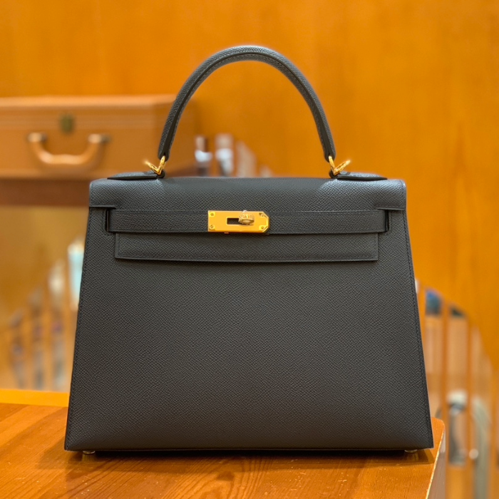 그린엘 에르메스 켈리 28 엡송 미드나잇 블루 골드 버클