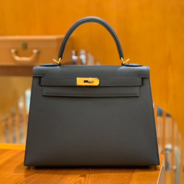 그린엘 에르메스 켈리 28 엡송 미드나잇 블루 골드 버클