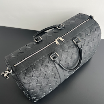 보테가베네타 페이디드 레더 미디엄 보스턴 백 블랙 795287