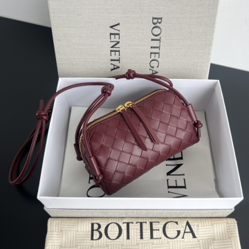 보테가베네타 CONCERT 인트레치아토 숄더백 버건디 794258