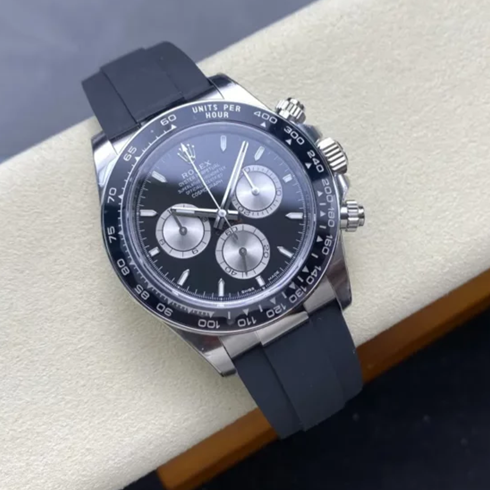 VS공장 V2 롤렉스 데이토나 블랙 화이트 골드 금통 러버밴드 m126519ln