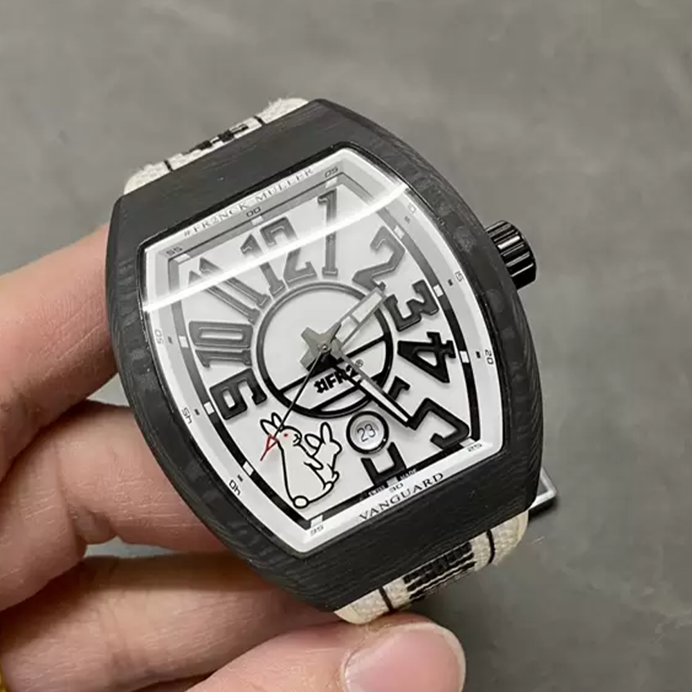 AB공장 프랭크 뮬러 뱅가드 화이트 카본 케이스 V3