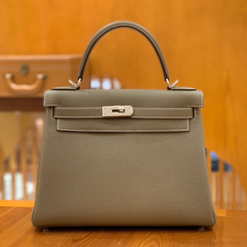 그린엘 에르메스 켈리 28 토고 그레이 실버 버클