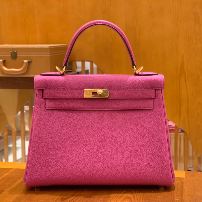 그린엘 에르메스 켈리 28 토고 매그놀리아 핑크 골드 버클