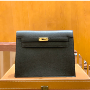 그린엘 에르메스 켈리 단스 블랙 골드 버클