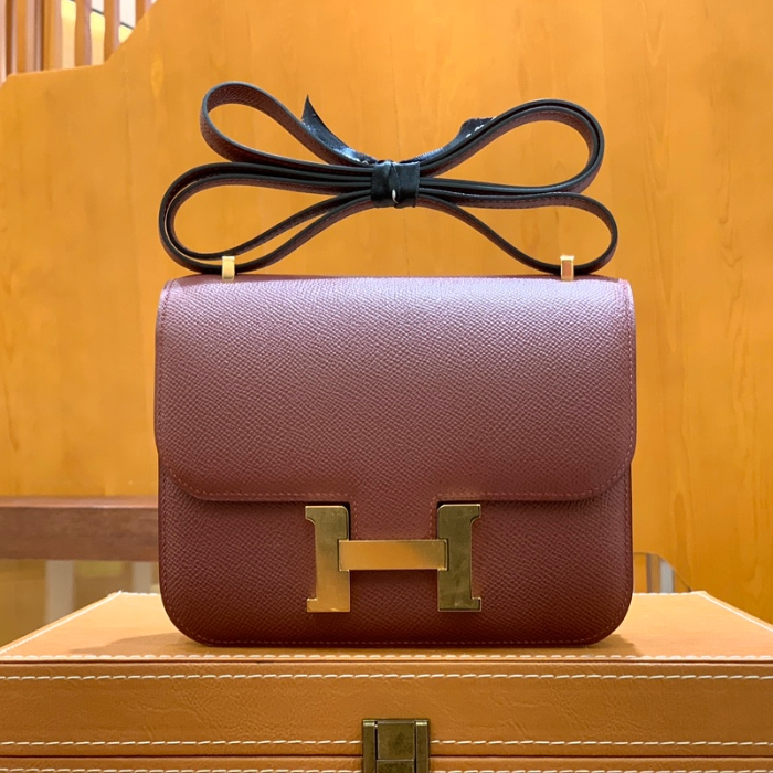 그린엘 에르메스 콘스탄스 18 엡송 버건디 골드 버클