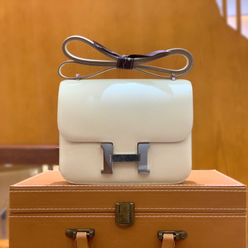 그린엘 에르메스 콘스탄스 18 엡송 밀크셰이크 실버 버클