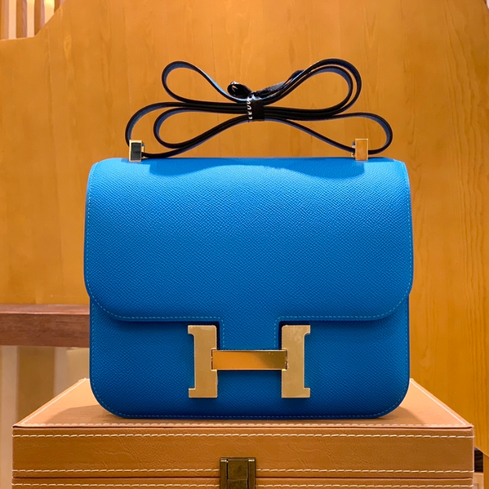 그린엘 에르메스 콘스탄스 24 엡송 프리다 블루 골드 버클