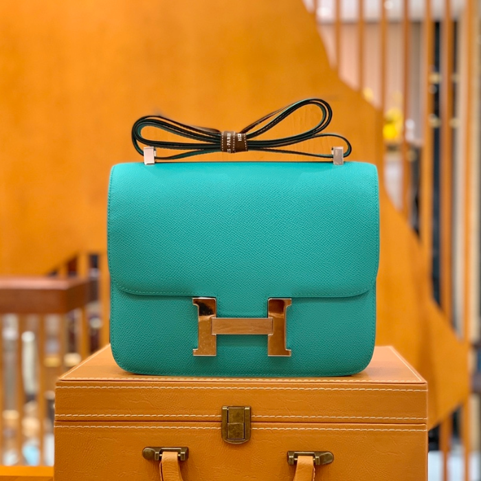 그린엘 에르메스 콘스탄스 24 엡송 베로나 그린 실버 버클