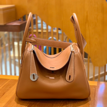 그린엘 에르메스 린디 26 브라운 실버 버클