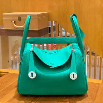 그린엘 에르메스 린디 26 민트 그린 실버 버클