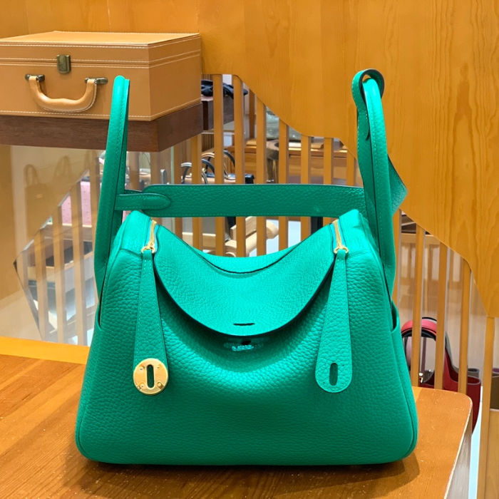 그린엘 에르메스 린디 26 민트 그린 골드 버클