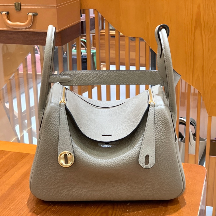 그린엘 에르메스 린디 26 그레이 골드 버클