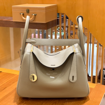 그린엘 에르메스 린디 26 터틀 그레이 골드 버클