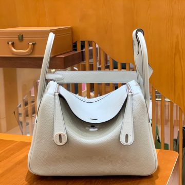 그린엘 에르메스 린디 26 라이트 블루 실버 버클