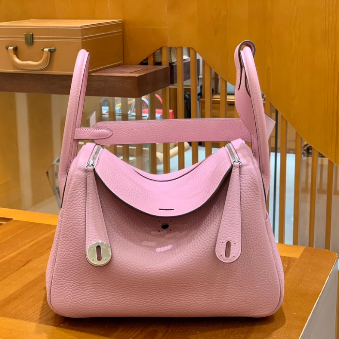 그린엘 에르메스 린디 26 사쿠라 파우더 핑크 실버 버클