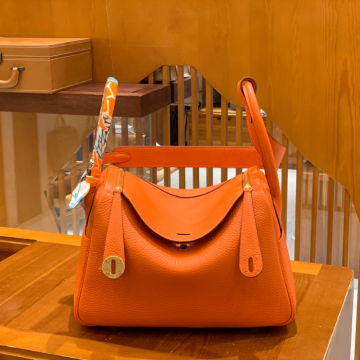 그린엘 에르메스 린디 26 오렌지 골드 버클