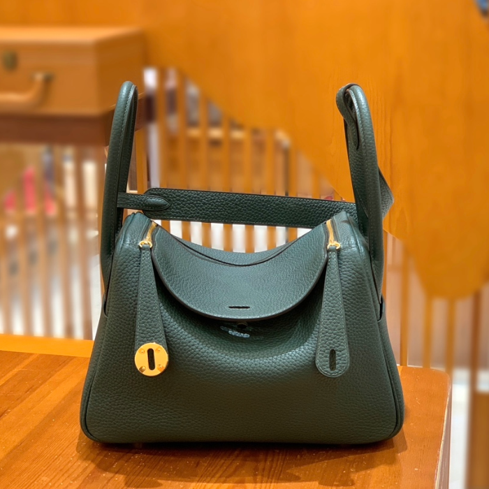그린엘 에르메스 린디 26 사이프러스 그린 골드 버클