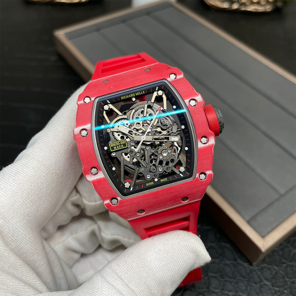 BBR공장 리차드밀 라파엘 나달 RM35-02 레드 카본 / 레드 러버밴드