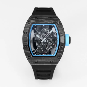 BBR공장 리차드밀 부바왓슨 RM-055 블랙 카본 / 블루 포인트 / 블랙 러버밴드