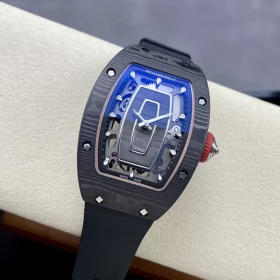 G+공장 리차드밀 RM07-01 블랙 카본 블랙 러버밴드