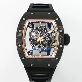 ZF공장 리차드밀 부바왓슨 RM-055 블랙카본 / 골드 / 블랙 러버밴드