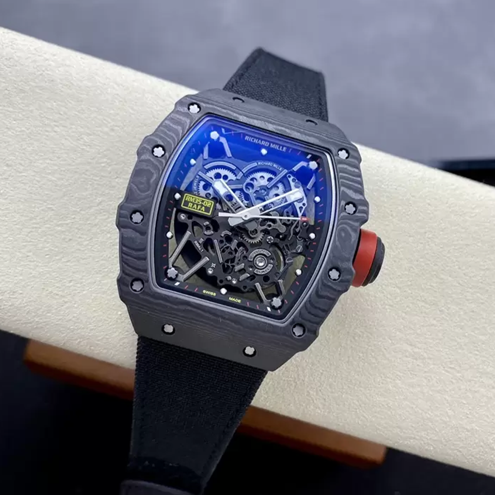 ZF공장 리차드밀 라파엘 나달 RM35-02 블랙 카본 / 블랙 스트랩 밴드