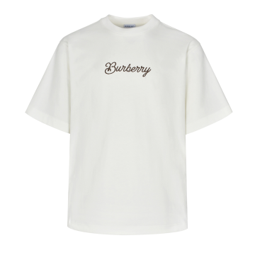 버버리 서퍼 나이트 코튼 티셔츠 화이트