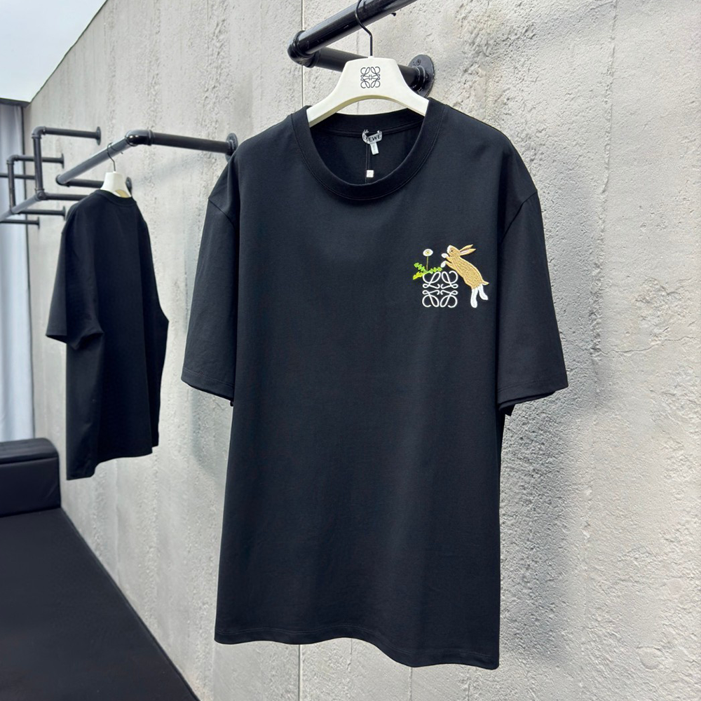 로에베 로버니 로고 티셔츠 x Suna Fujita 블랙