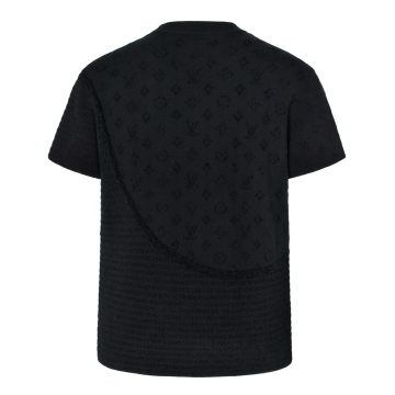 루이비통 그래픽 자카드 쇼트 슬리브드 크루넥 반팔